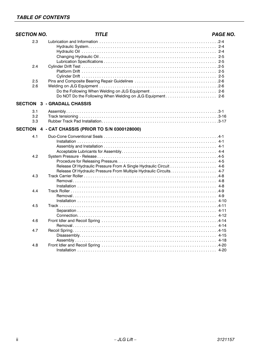 JLG 600SC_660SJC Service Manual User Manual | Page 6 / 406