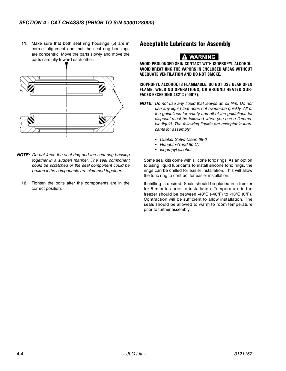 Acceptable lubricants for assembly, Acceptable lubricants for assembly -4 | JLG 600SC_660SJC Service Manual User Manual | Page 66 / 406