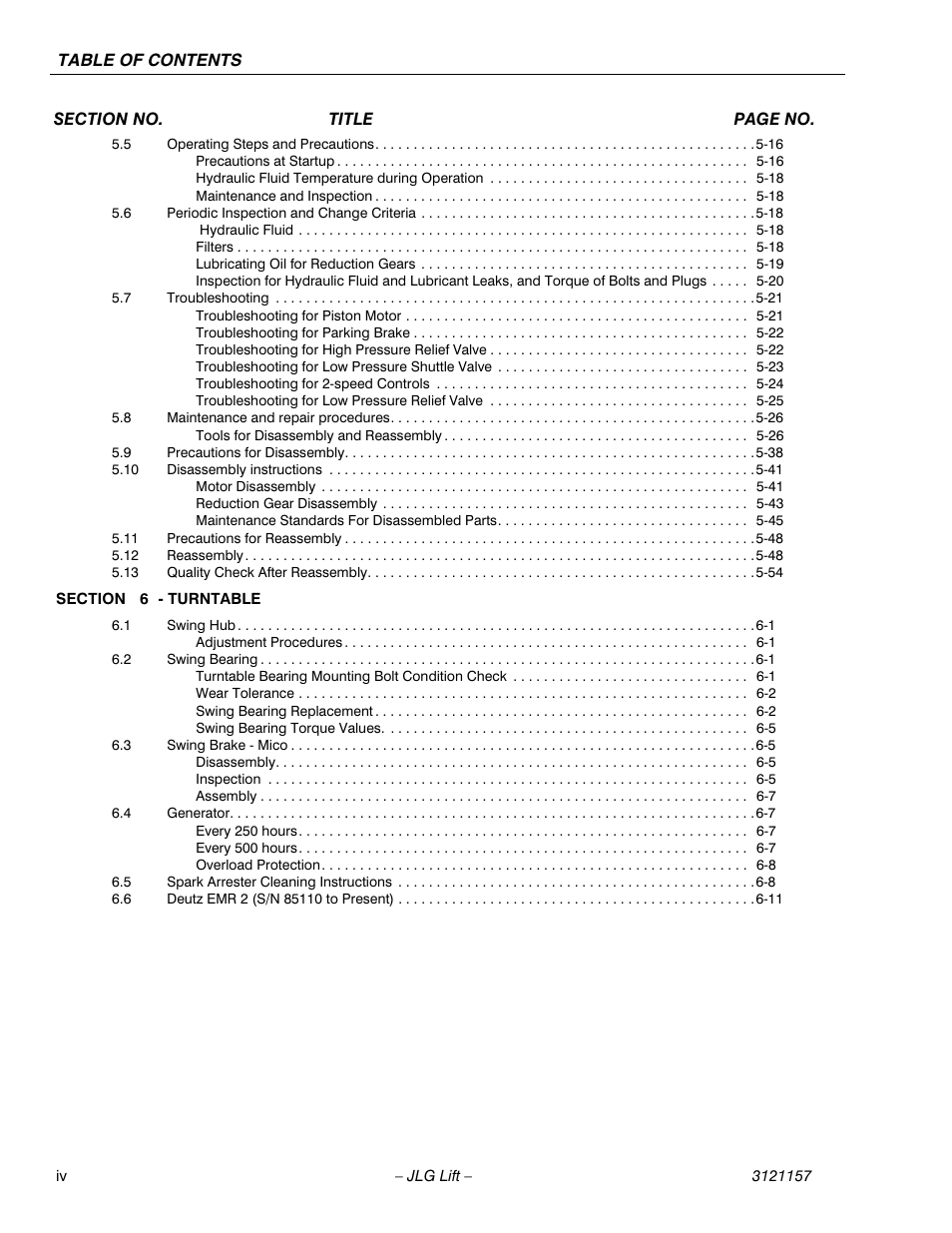 JLG 600SC_660SJC Service Manual User Manual | Page 8 / 406