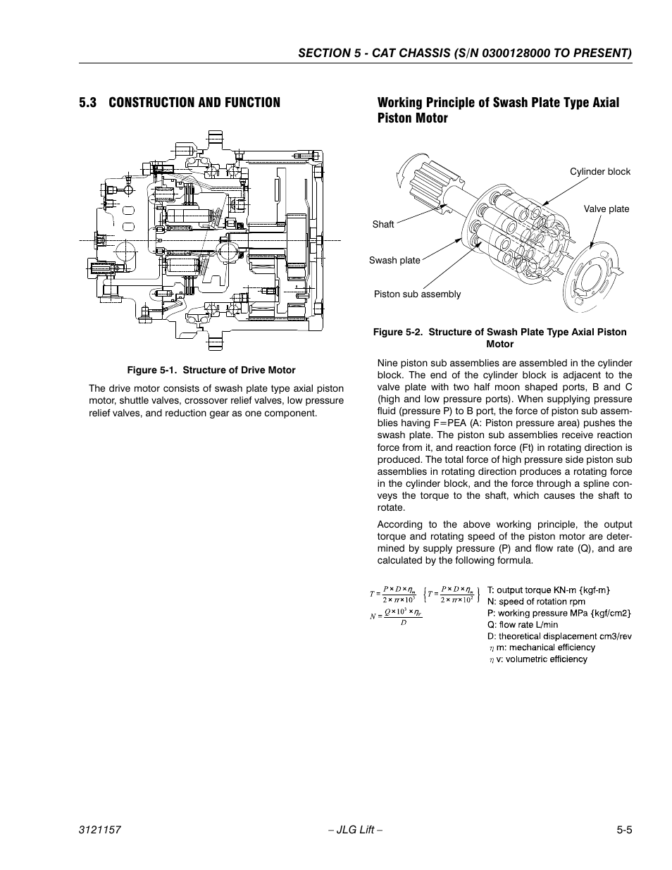 3 construction and function, Construction and function -5, Structure of drive motor -5 | JLG 600SC_660SJC Service Manual User Manual | Page 97 / 406