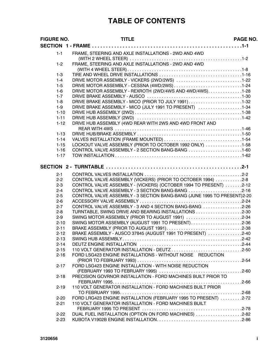 JLG 60HA ANSI Parts Manual User Manual | Page 5 / 352