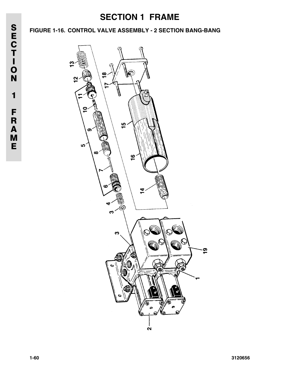 Control valve assembly - 2 section bang-bang -60 | JLG 60HA ANSI Parts Manual User Manual | Page 68 / 352