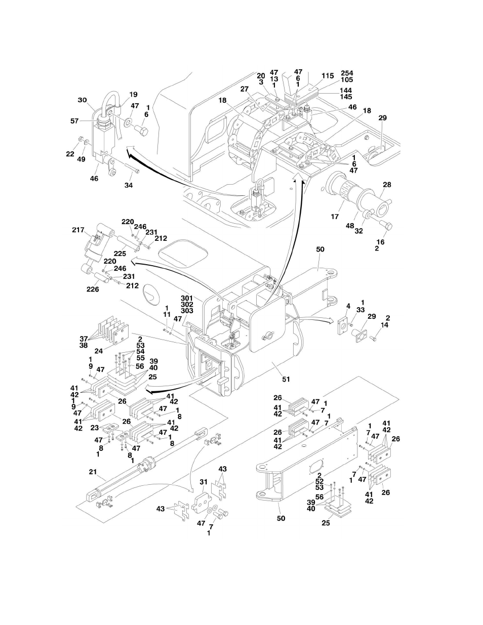 Figure 1-1. axle installations | JLG 1250AJP Parts Manual User Manual | Page 10 / 444