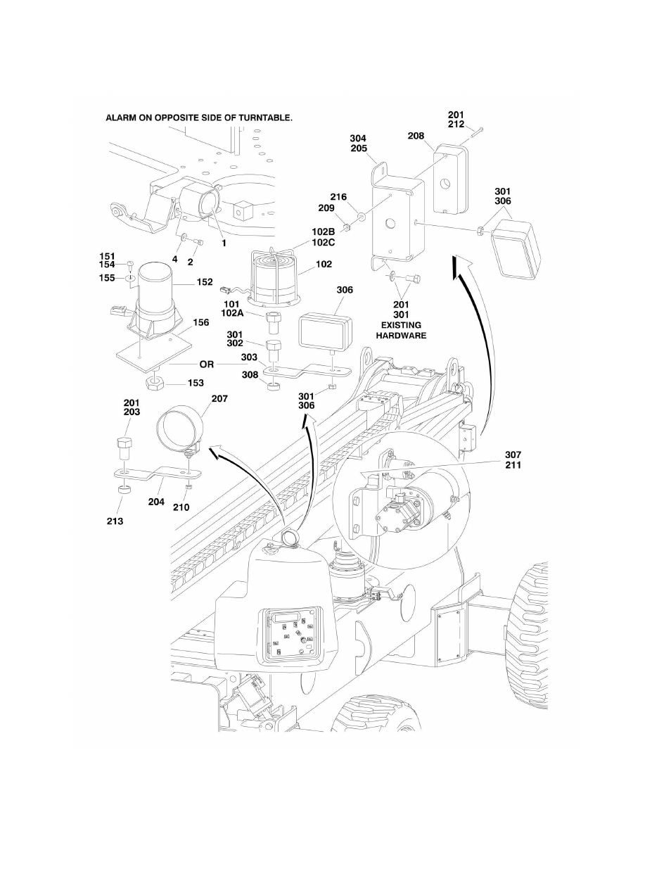 Figure 2-20. accessories installation | JLG 1250AJP Parts Manual User Manual | Page 152 / 444