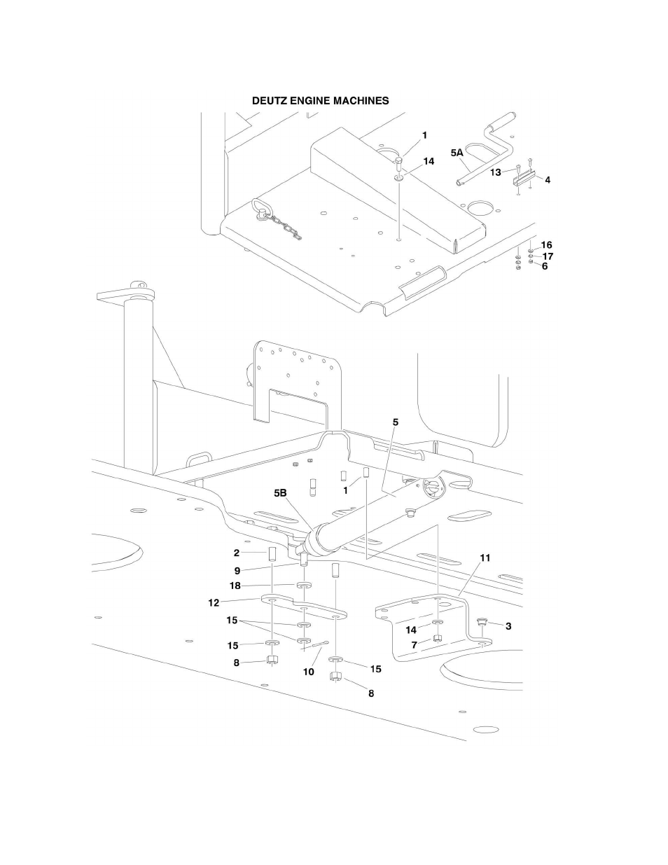 Figure 2-21. engine tray jack installation | JLG 1250AJP Parts Manual User Manual | Page 156 / 444