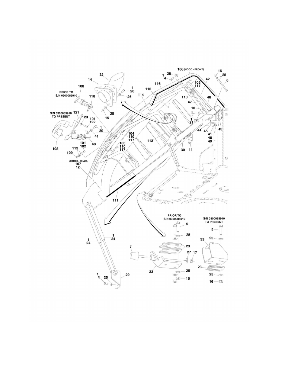 Figure 2-22. hoods installation | JLG 1250AJP Parts Manual User Manual | Page 160 / 444