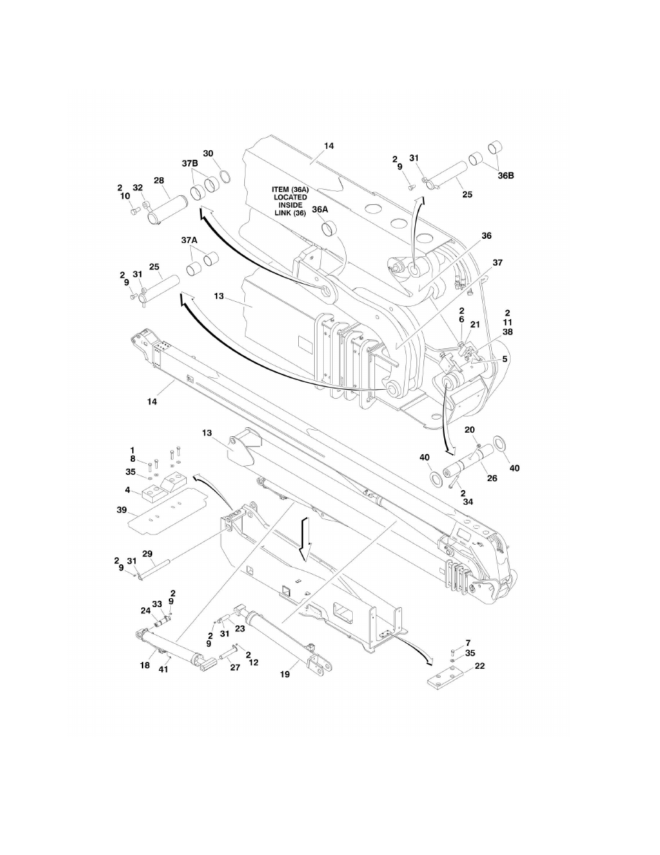 Figure 3-1. boom installation | JLG 1250AJP Parts Manual User Manual | Page 200 / 444