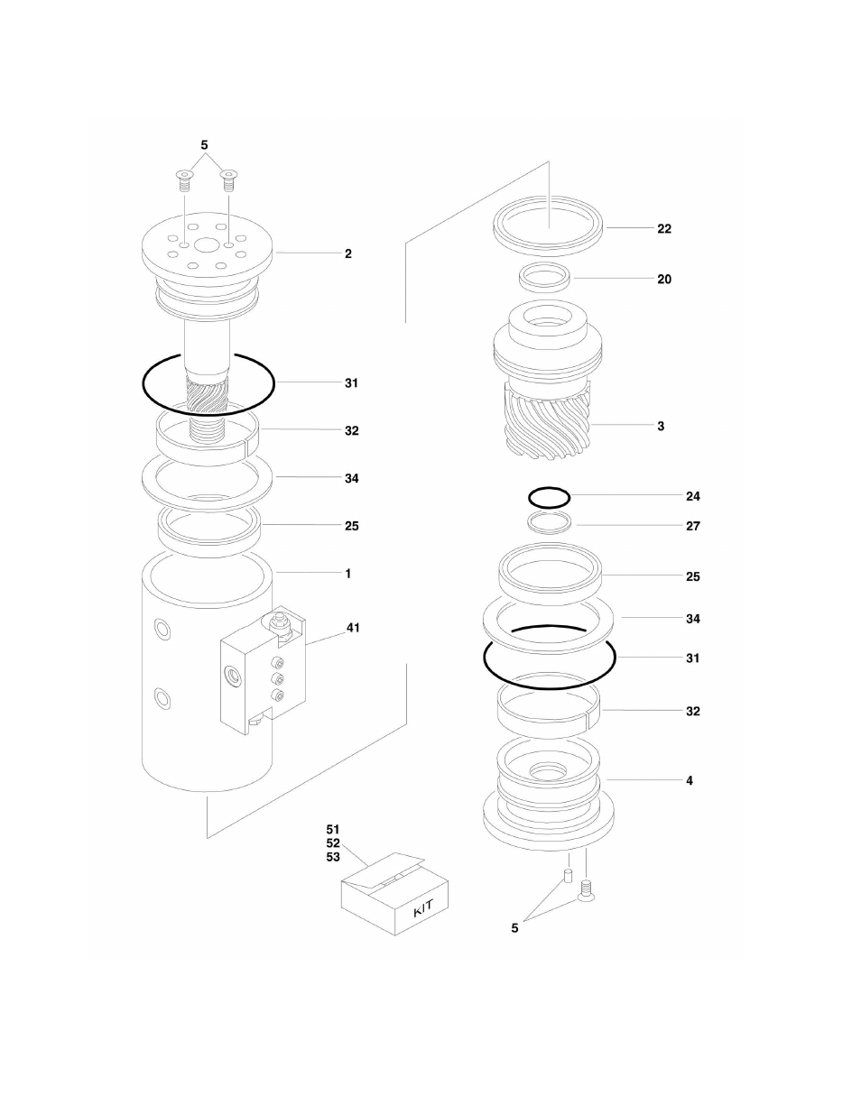 Figure 3-4. actuator assemblies | JLG 1250AJP Parts Manual User Manual | Page 214 / 444