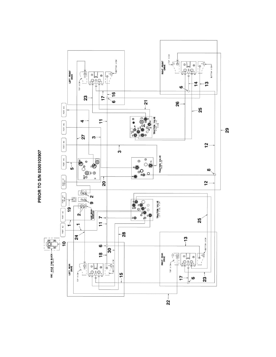 Figure 6-2. hydraulic diagram - drive | JLG 1250AJP Parts Manual User Manual | Page 290 / 444