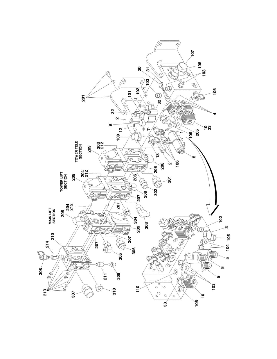 Figure 2-2. main valve assembly | JLG 1250AJP Parts Manual User Manual | Page 62 / 444