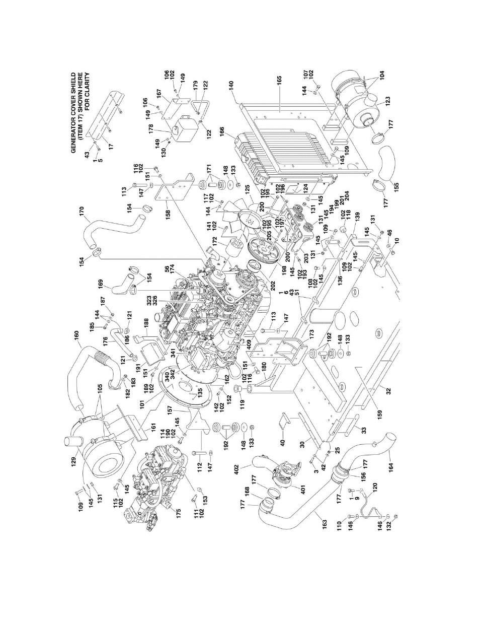 Figure 2-5. caterpillar diesel engine installation | JLG 1250AJP Parts Manual User Manual | Page 74 / 444