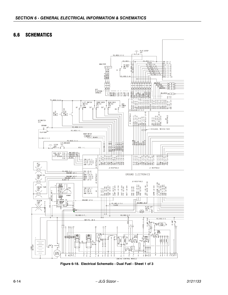 6 schematics, Schematics -14 | JLG 4394RT Service Manual User Manual | Page 192 / 228