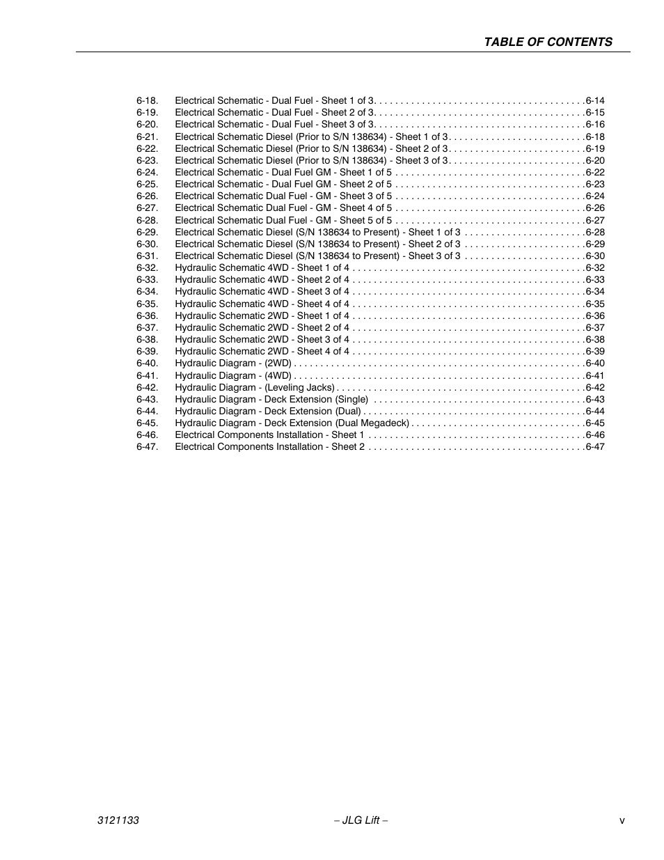 JLG 4394RT Service Manual User Manual | Page 9 / 228
