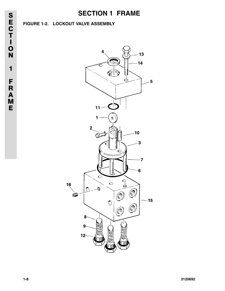 Figure 1-2. lockout valve assembly | JLG 40RTS ANSI Parts Manual User Manual | Page 14 / 220