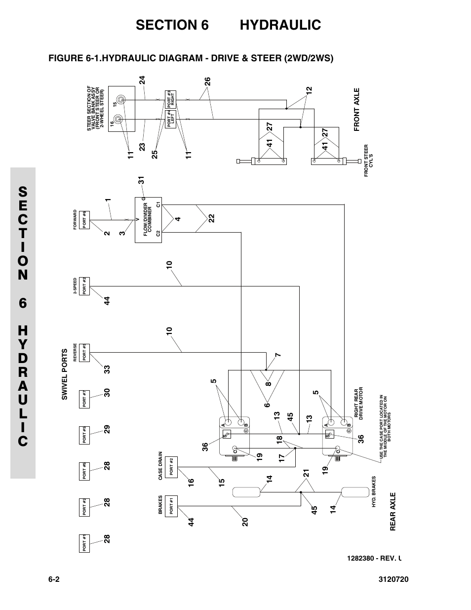 Hydraulic diagram - drive & steer (2wd/2ws) -2 | JLG 660SJ Parts Manual User Manual | Page 270 / 352