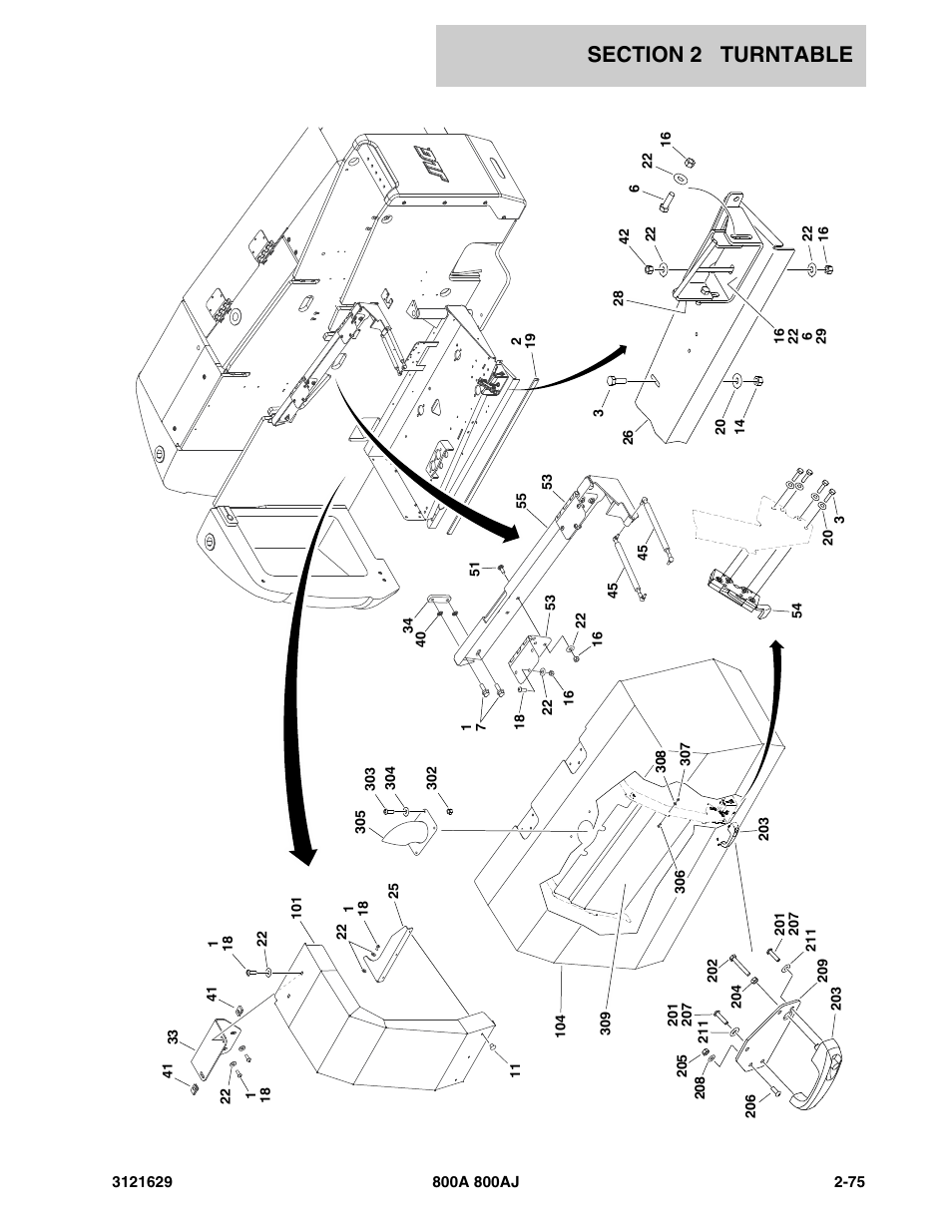 JLG 800A_AJ Parts Manual User Manual | Page 105 / 264