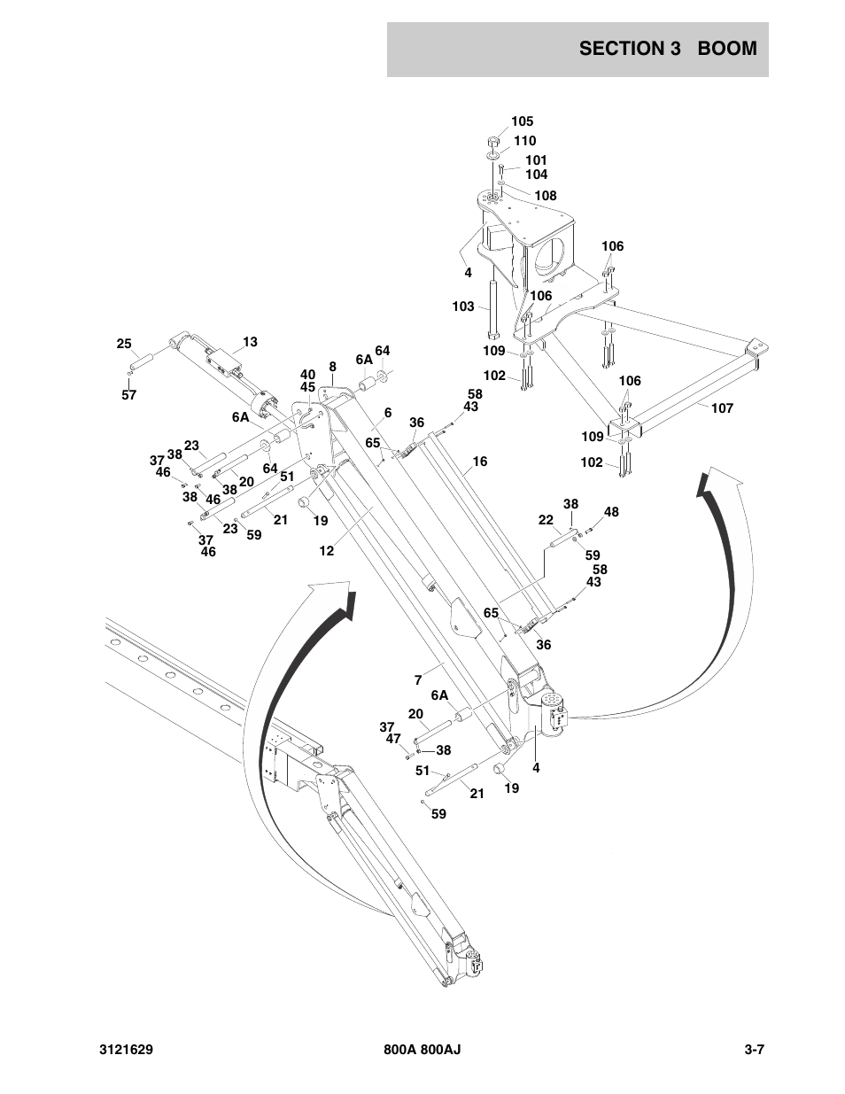 JLG 800A_AJ Parts Manual User Manual | Page 129 / 264