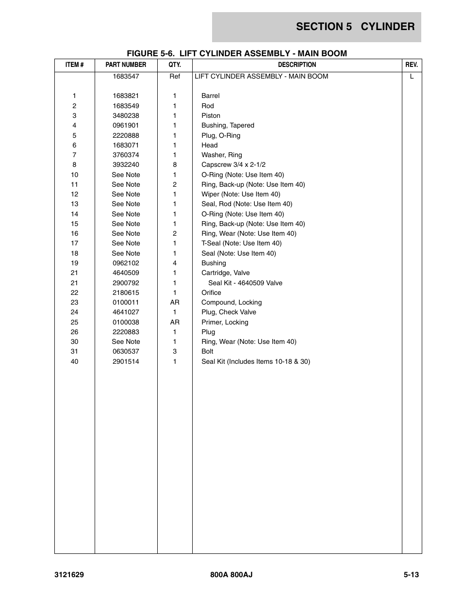 JLG 800A_AJ Parts Manual User Manual | Page 175 / 264