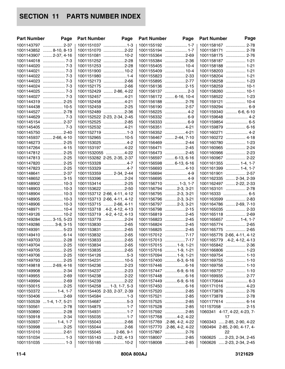 JLG 800A_AJ Parts Manual User Manual | Page 254 / 264