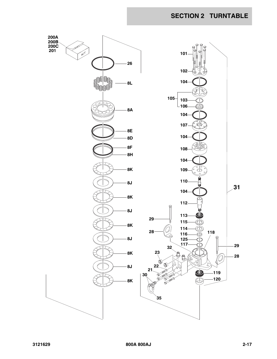 JLG 800A_AJ Parts Manual User Manual | Page 47 / 264