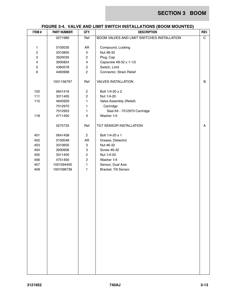 JLG 740AJ Parts Manual User Manual | Page 123 / 216