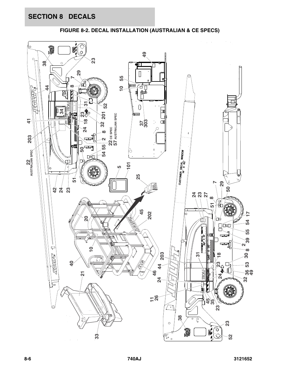 JLG 740AJ Parts Manual User Manual | Page 196 / 216