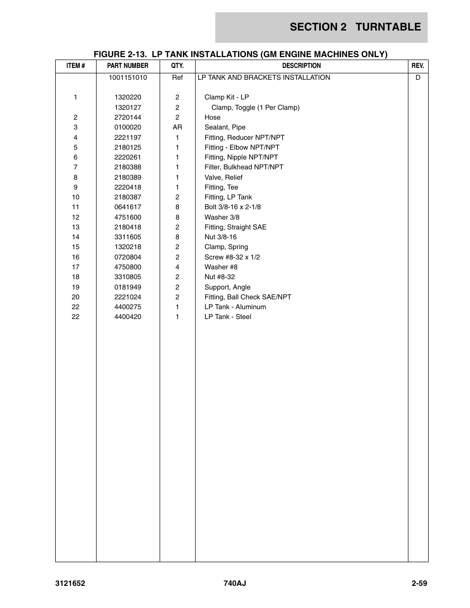 JLG 740AJ Parts Manual User Manual | Page 85 / 216