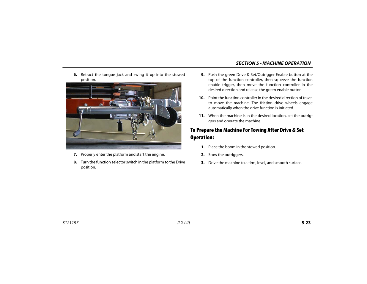 Operation: -23 | JLG T500J Operator Manual User Manual | Page 77 / 132