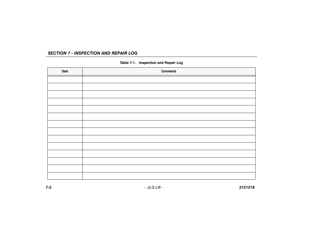 JLG 601S Operator Manual User Manual | Page 100 / 102