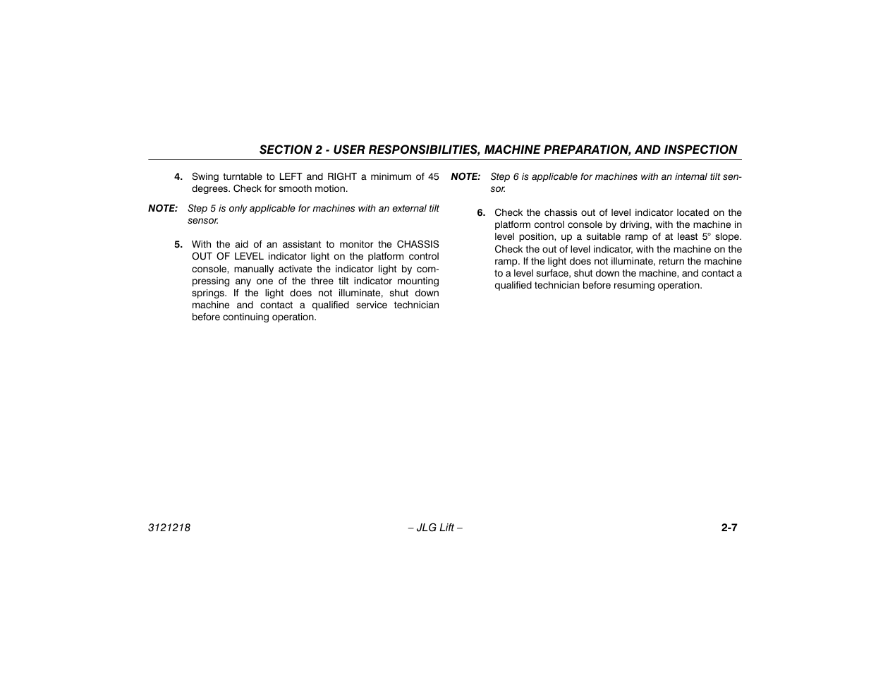JLG 601S Operator Manual User Manual | Page 27 / 102