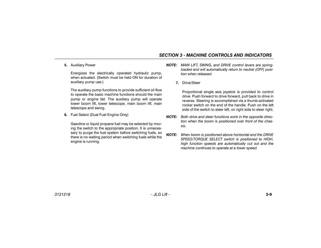 JLG 601S Operator Manual User Manual | Page 41 / 102