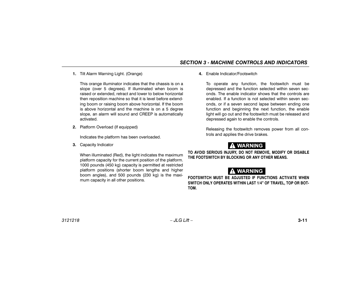 JLG 601S Operator Manual User Manual | Page 43 / 102