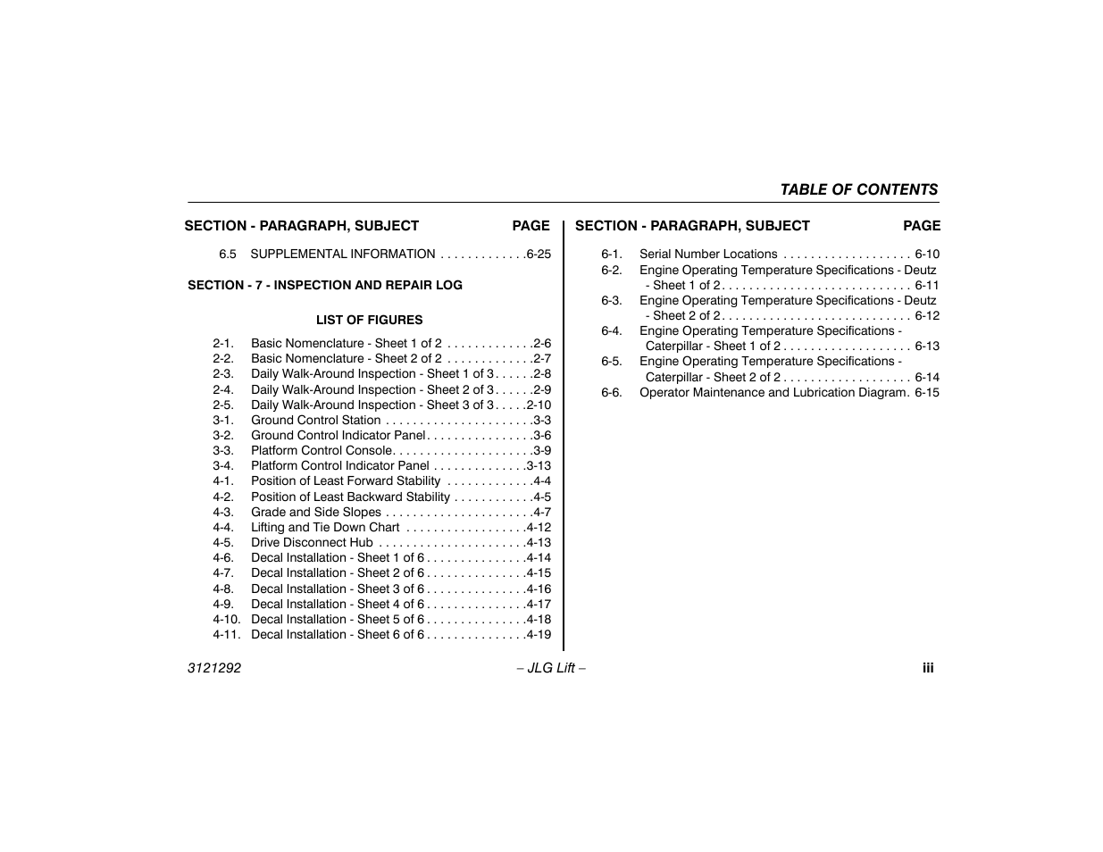 JLG 510AJ Series II Operator Manual User Manual | Page 9 / 104