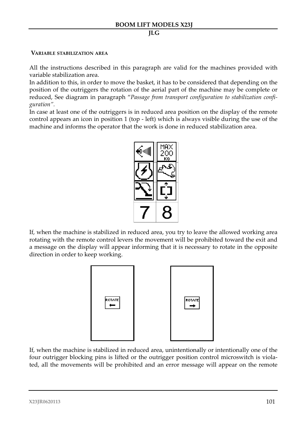 JLG X23J Operator Manual User Manual | Page 105 / 194