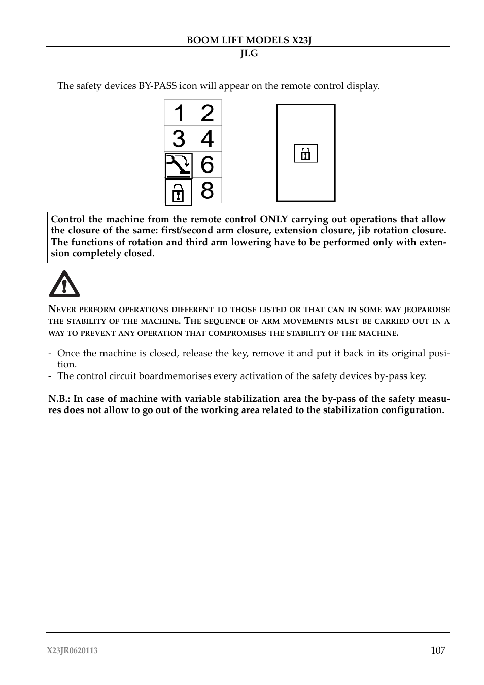 JLG X23J Operator Manual User Manual | Page 111 / 194
