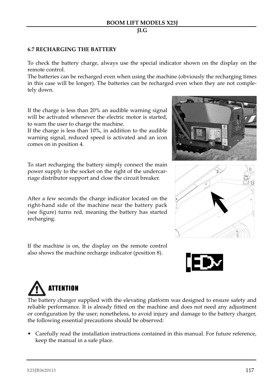 JLG X23J Operator Manual User Manual | Page 121 / 194