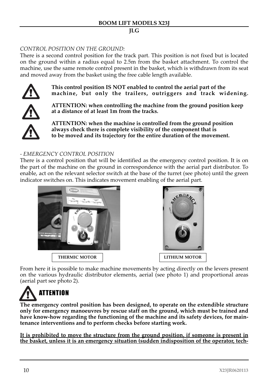JLG X23J Operator Manual User Manual | Page 14 / 194