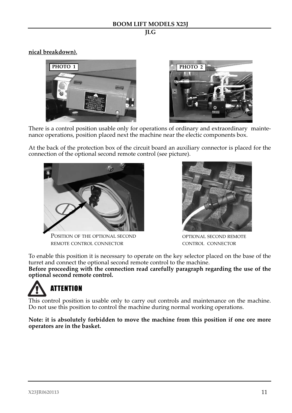 Attenzione attention | JLG X23J Operator Manual User Manual | Page 15 / 194