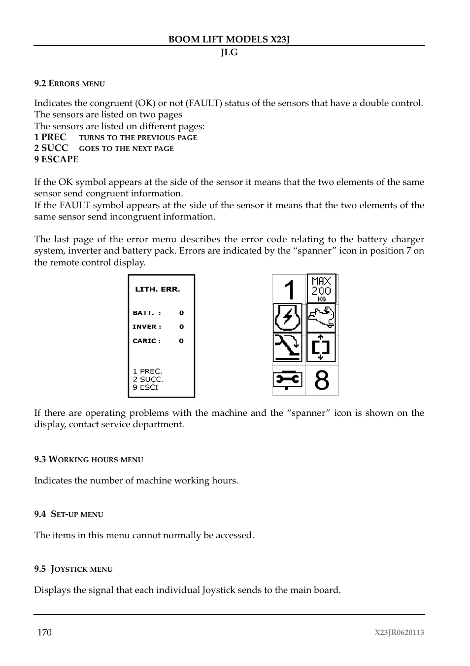 JLG X23J Operator Manual User Manual | Page 174 / 194