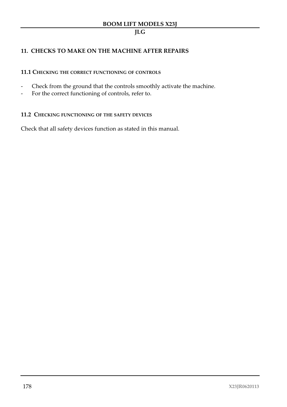 JLG X23J Operator Manual User Manual | Page 182 / 194