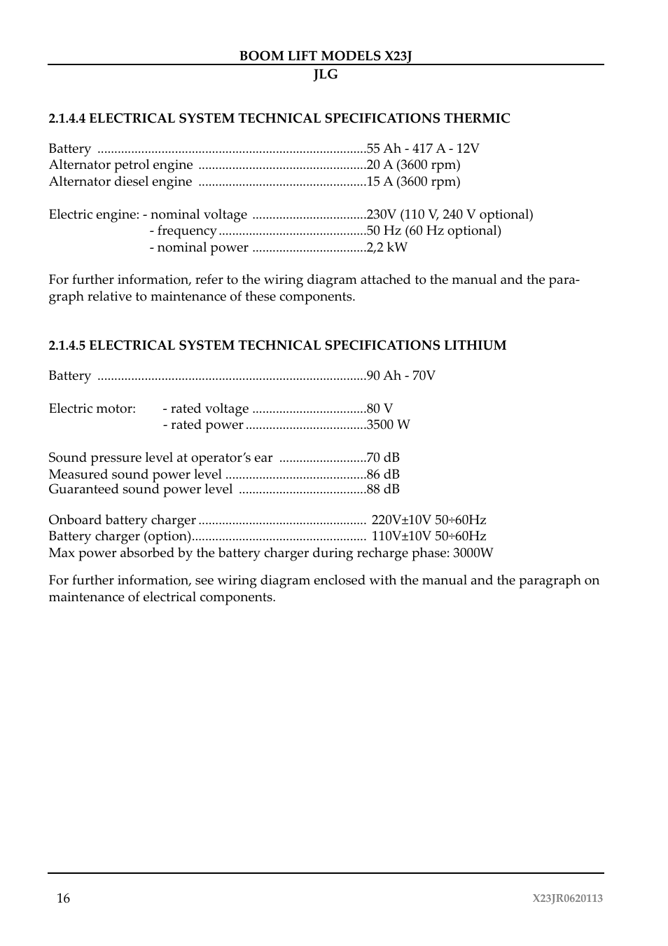 JLG X23J Operator Manual User Manual | Page 20 / 194
