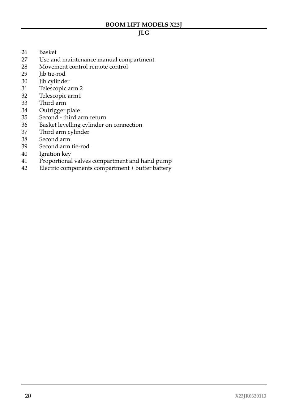 JLG X23J Operator Manual User Manual | Page 24 / 194