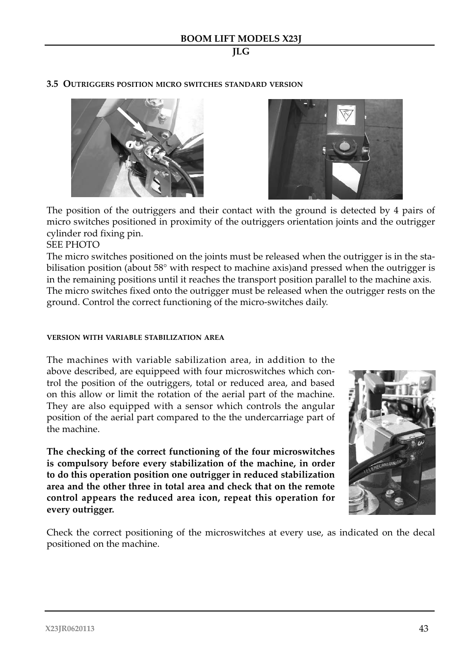JLG X23J Operator Manual User Manual | Page 47 / 194