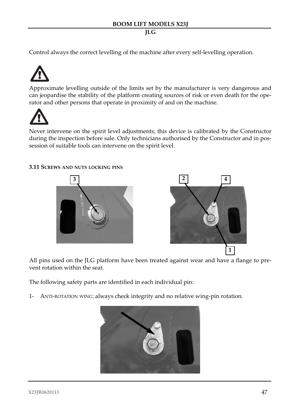 JLG X23J Operator Manual User Manual | Page 51 / 194
