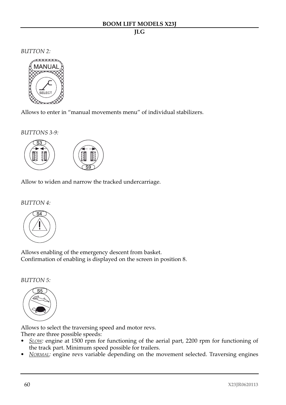 JLG X23J Operator Manual User Manual | Page 64 / 194