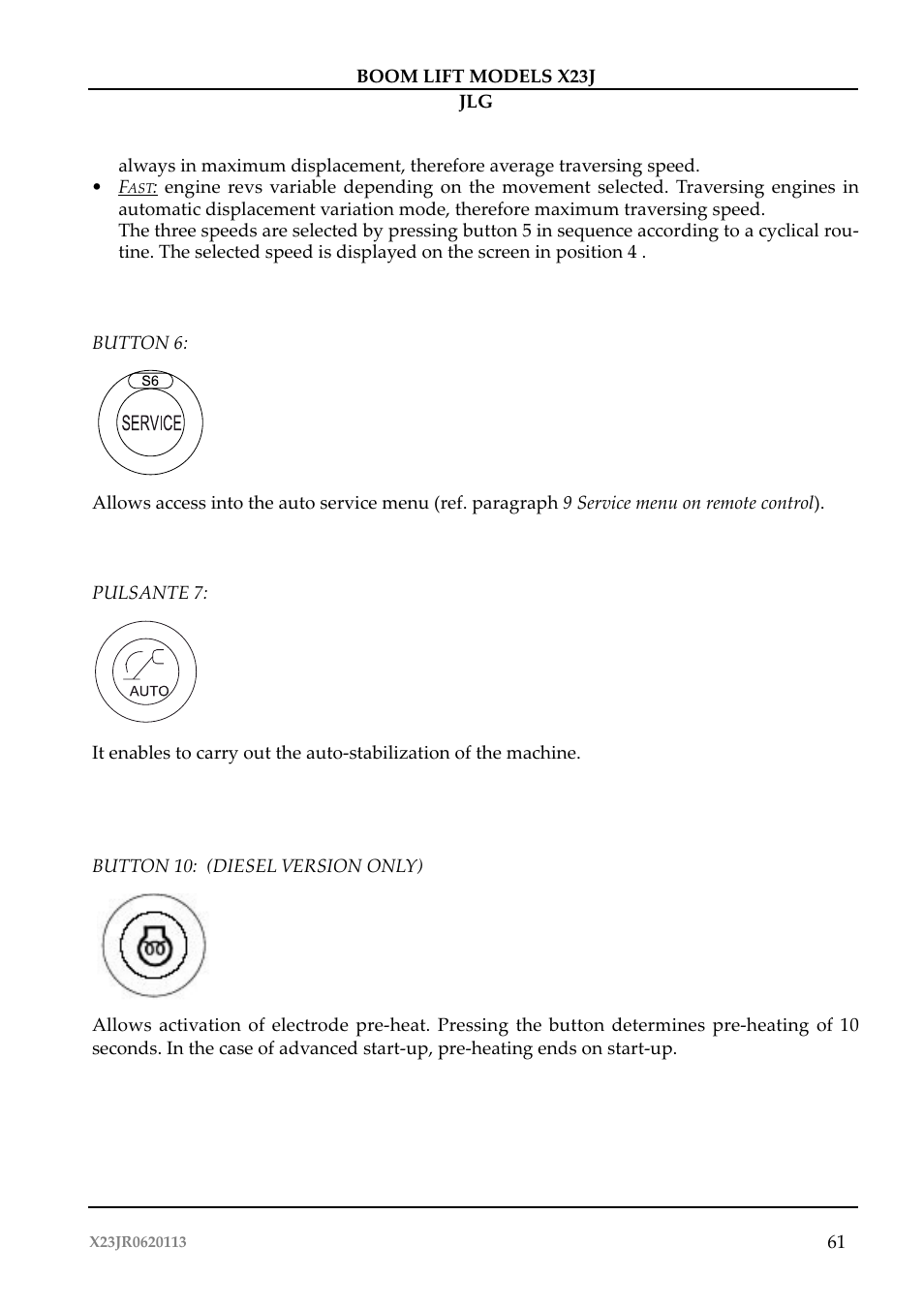 JLG X23J Operator Manual User Manual | Page 65 / 194
