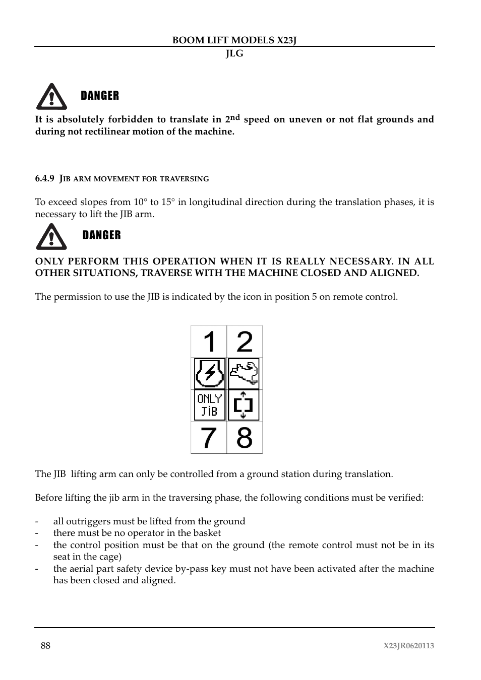 JLG X23J Operator Manual User Manual | Page 92 / 194