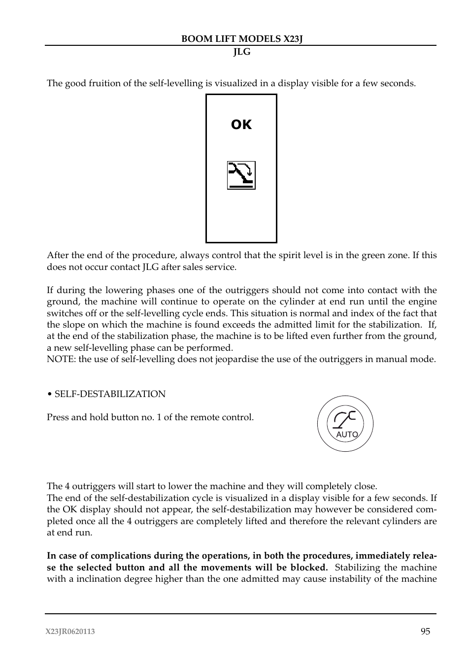 JLG X23J Operator Manual User Manual | Page 99 / 194