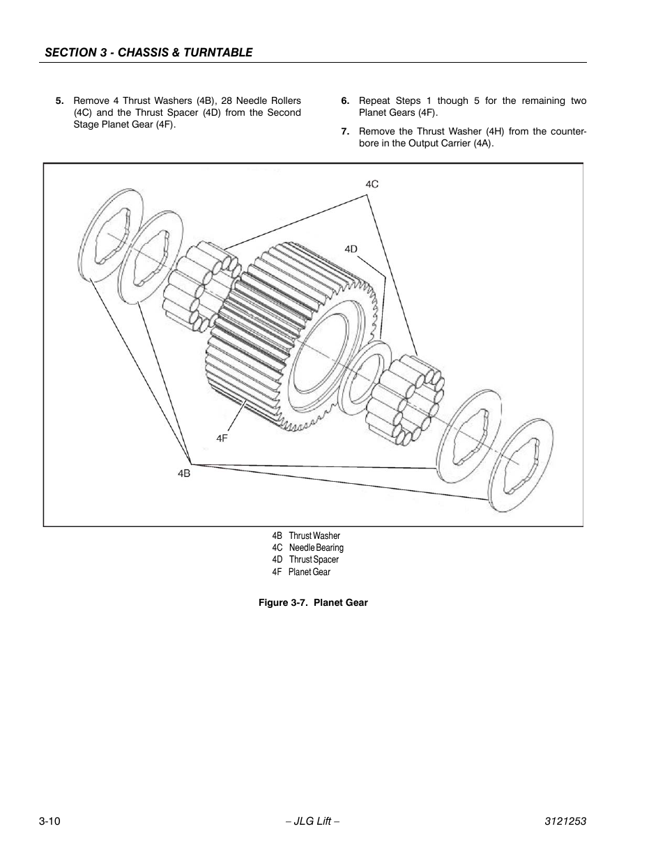 Planet gear -10 | JLG E300 Service Manual User Manual | Page 44 / 224