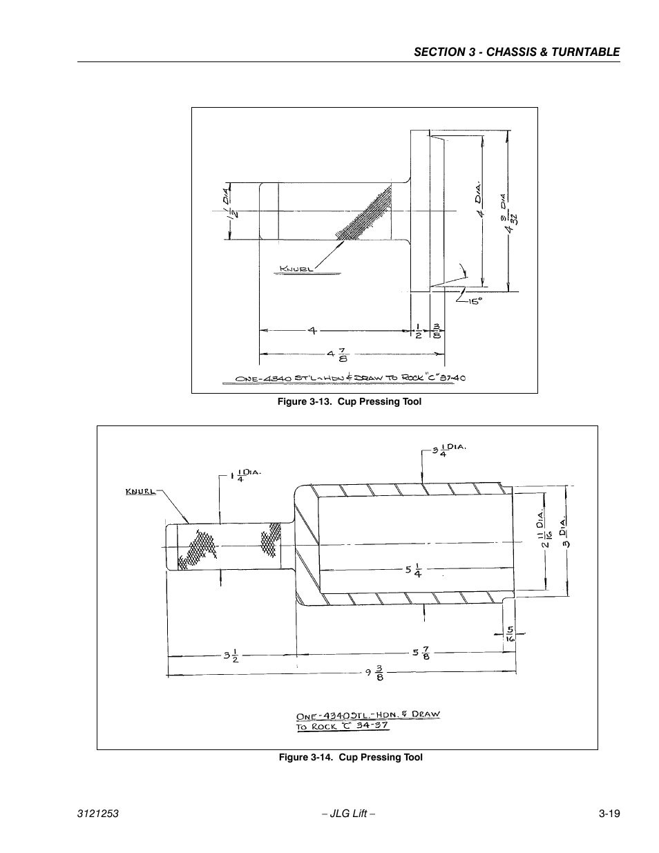 Cup pressing tool -19 | JLG E300 Service Manual User Manual | Page 53 / 224